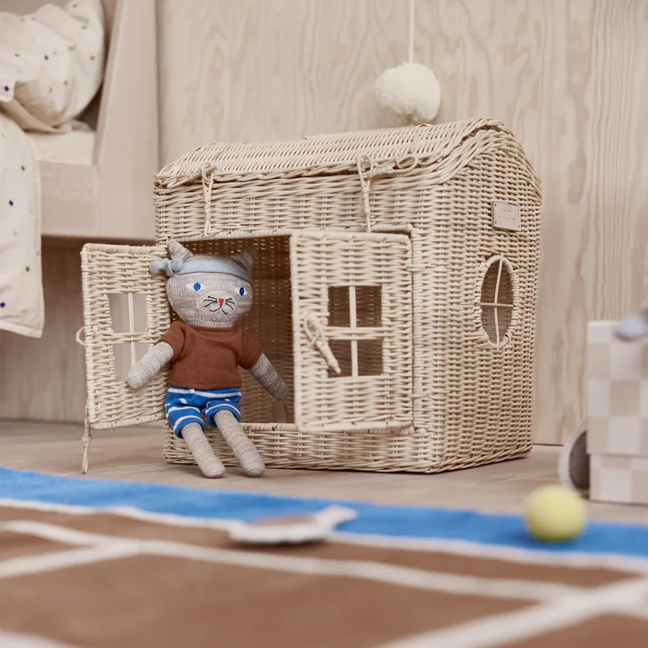 OYOY Mini - Rattan Home Aufbewahrungskorb, nature