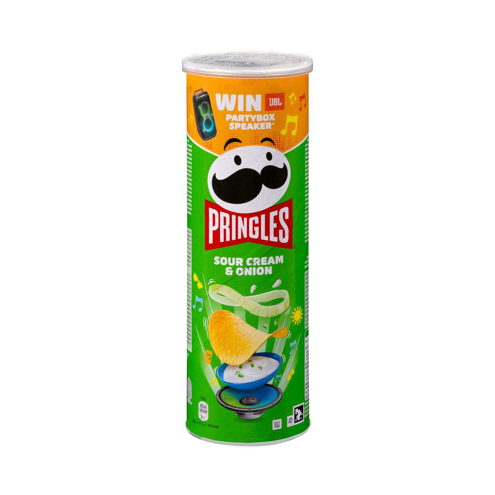 Snack de pommes de terre Pringles à la crème sure et à l'oignon