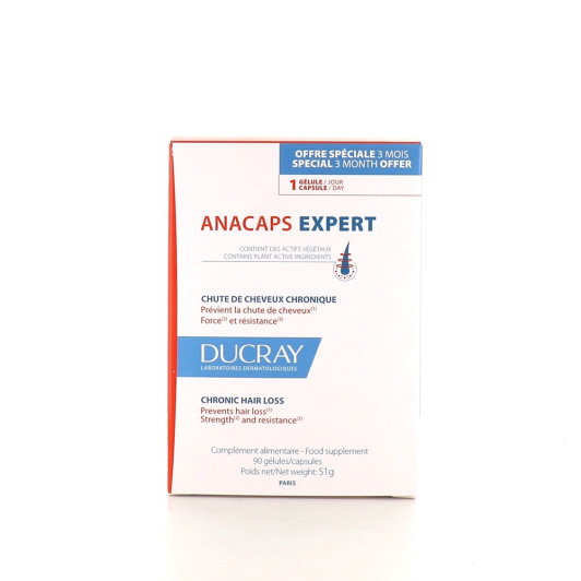 Anacaps Expert chute de cheveux chronique - Complément alimentaire