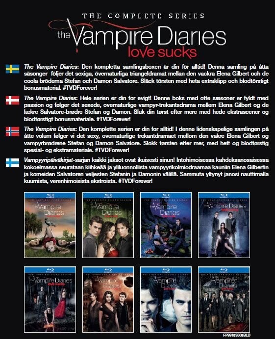 The Vampire Diaries - Sæson 1-8 - Blu-Ray