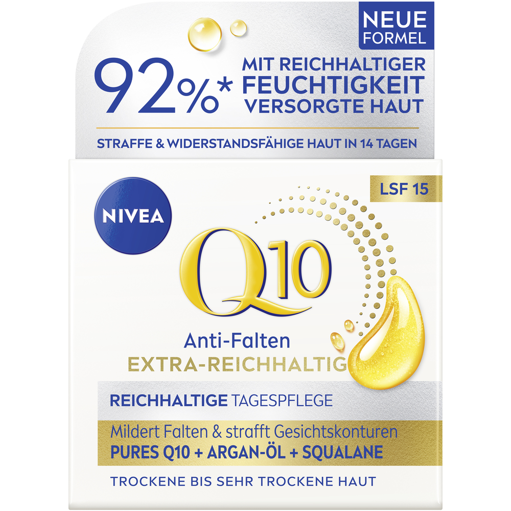 Nivea Q10 Power Tagescreme<br>50 ml, Topf, Creme, Anti-Falten extra reichhaltig