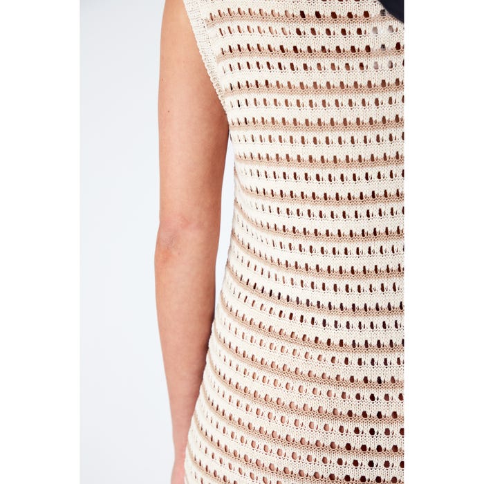 Veritas-Jurk crochet streep