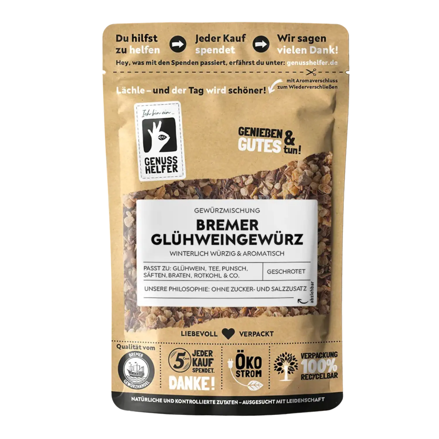 Bremer Glühweingewürz, geschrotet