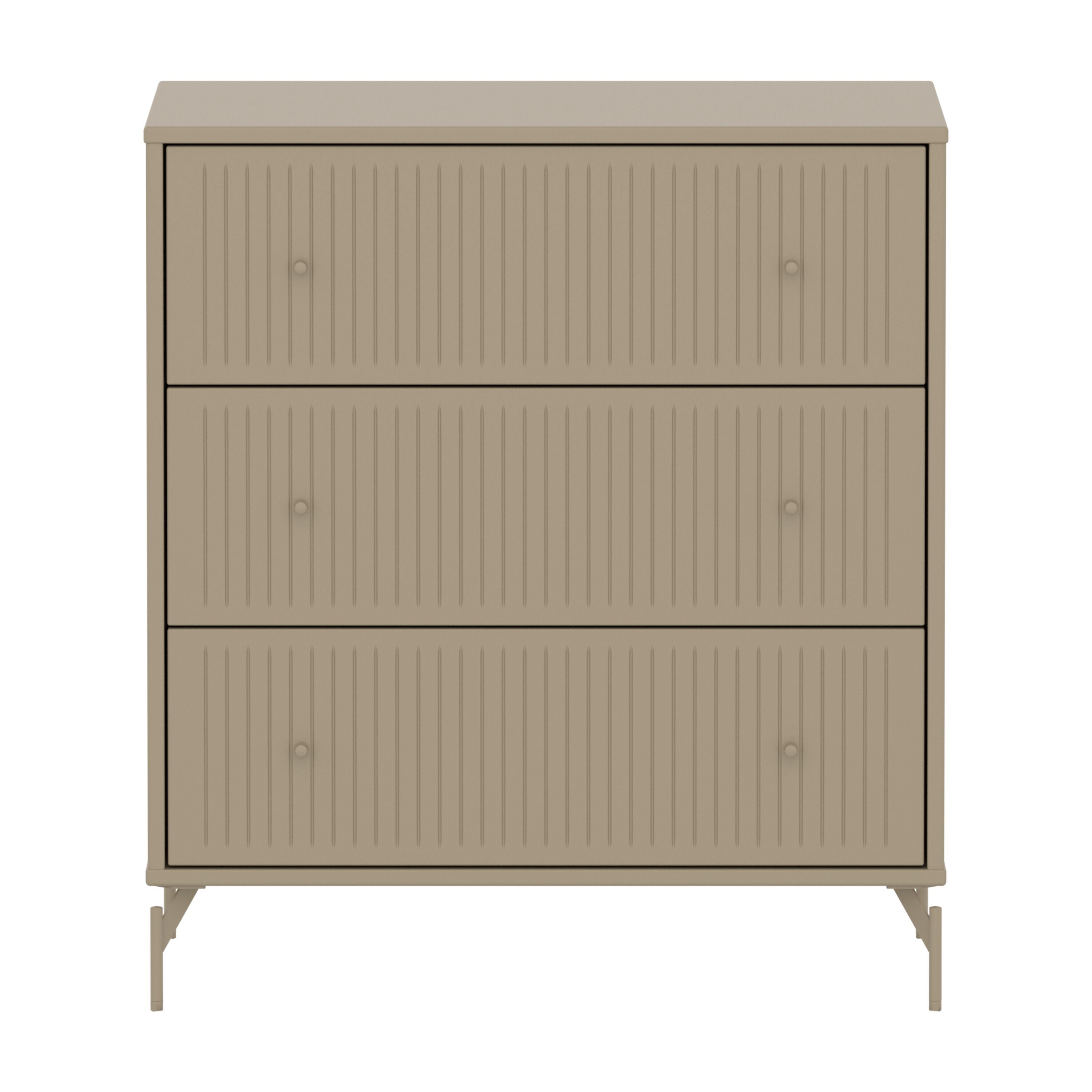 SAGA Kommo groov front oat,oat kno/Füsse - Oat / B: 75.0 cm x T: 45.0 cm x H: 84.0 cm