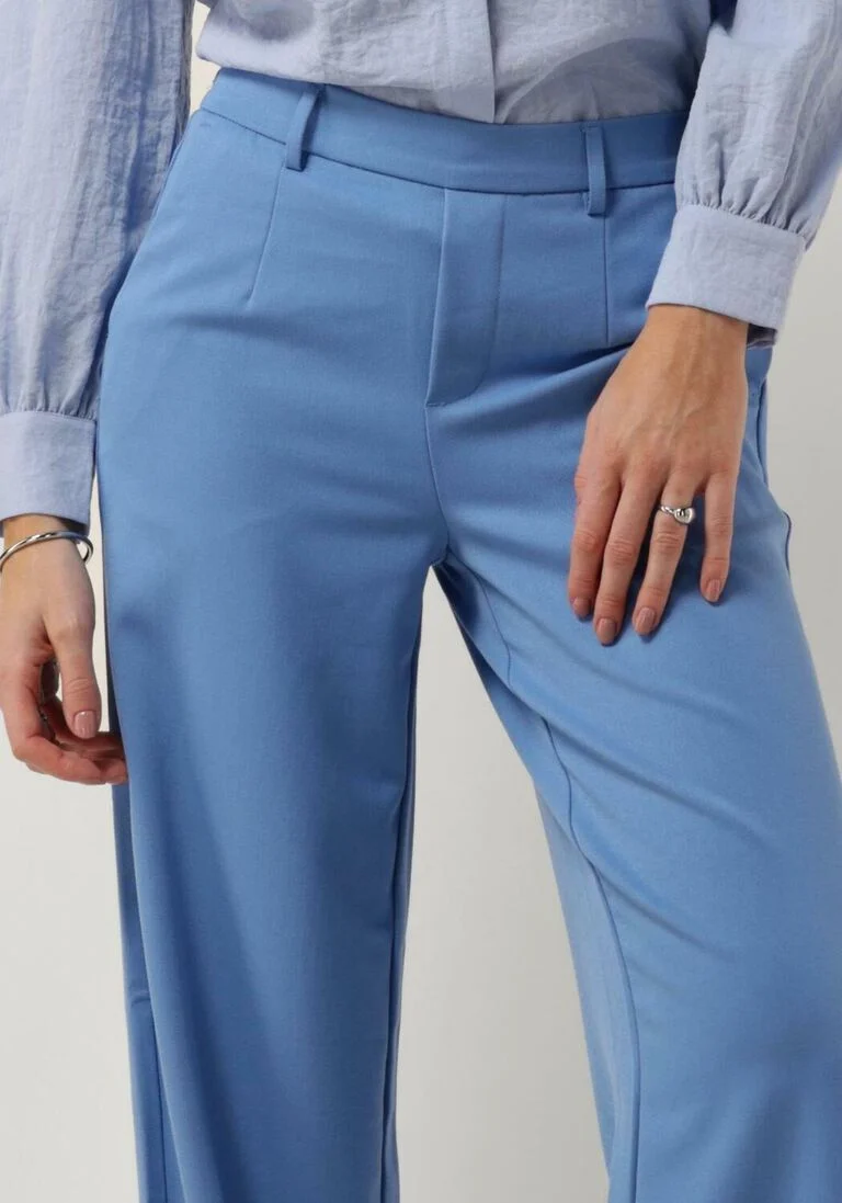 OBJECT lichtblauwe object pantalon objlisa wide pant