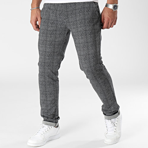 Pantalon Carreaux 20716663 Gris Noir