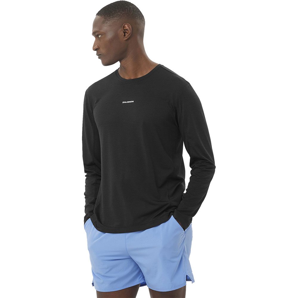 Salomon SHAKEout CORE Langarmshirt Herren deep black