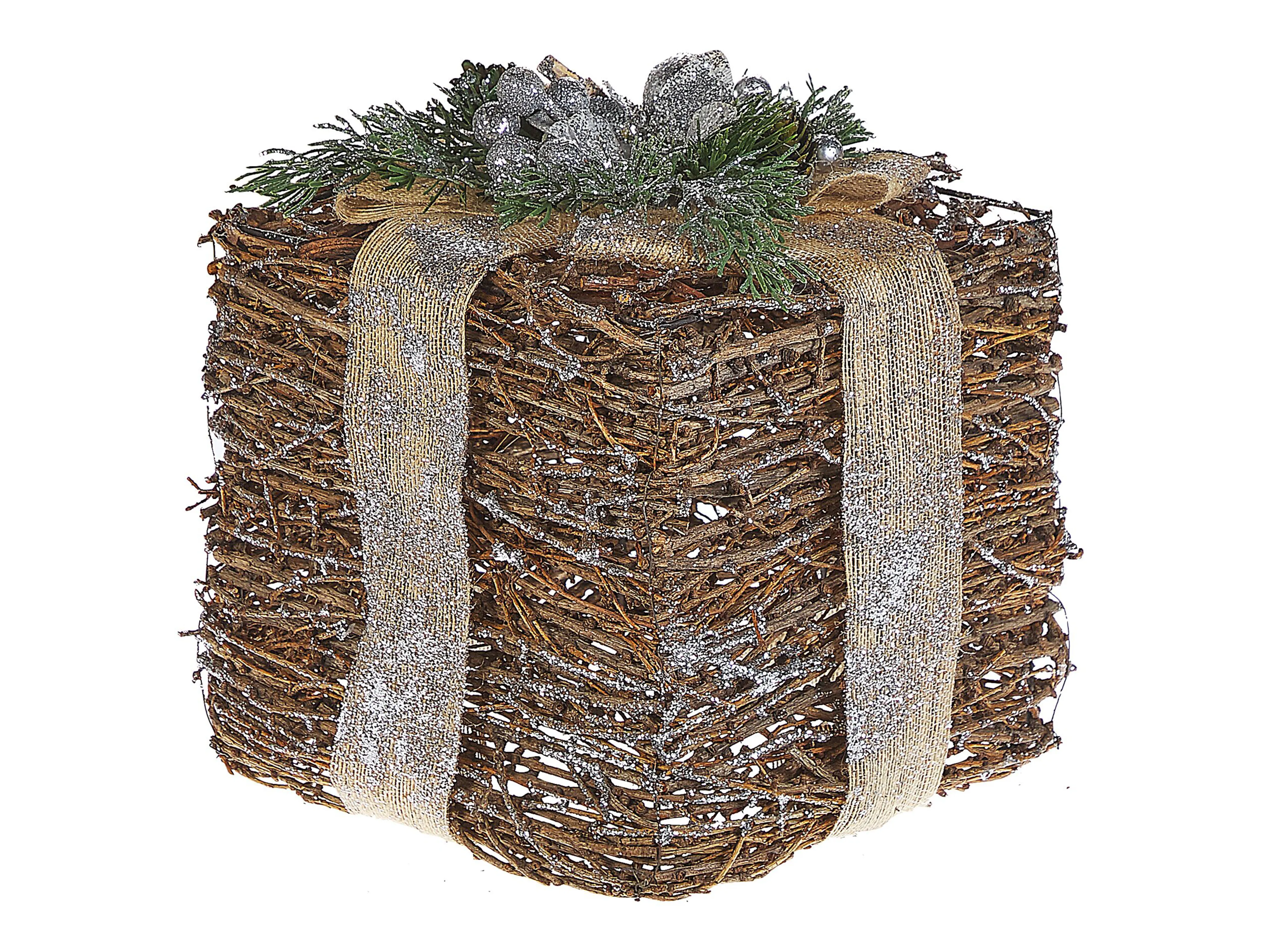 Set van 2 kerstdecoraties INARI Kerstcadeaus 28/21 cm Zilver