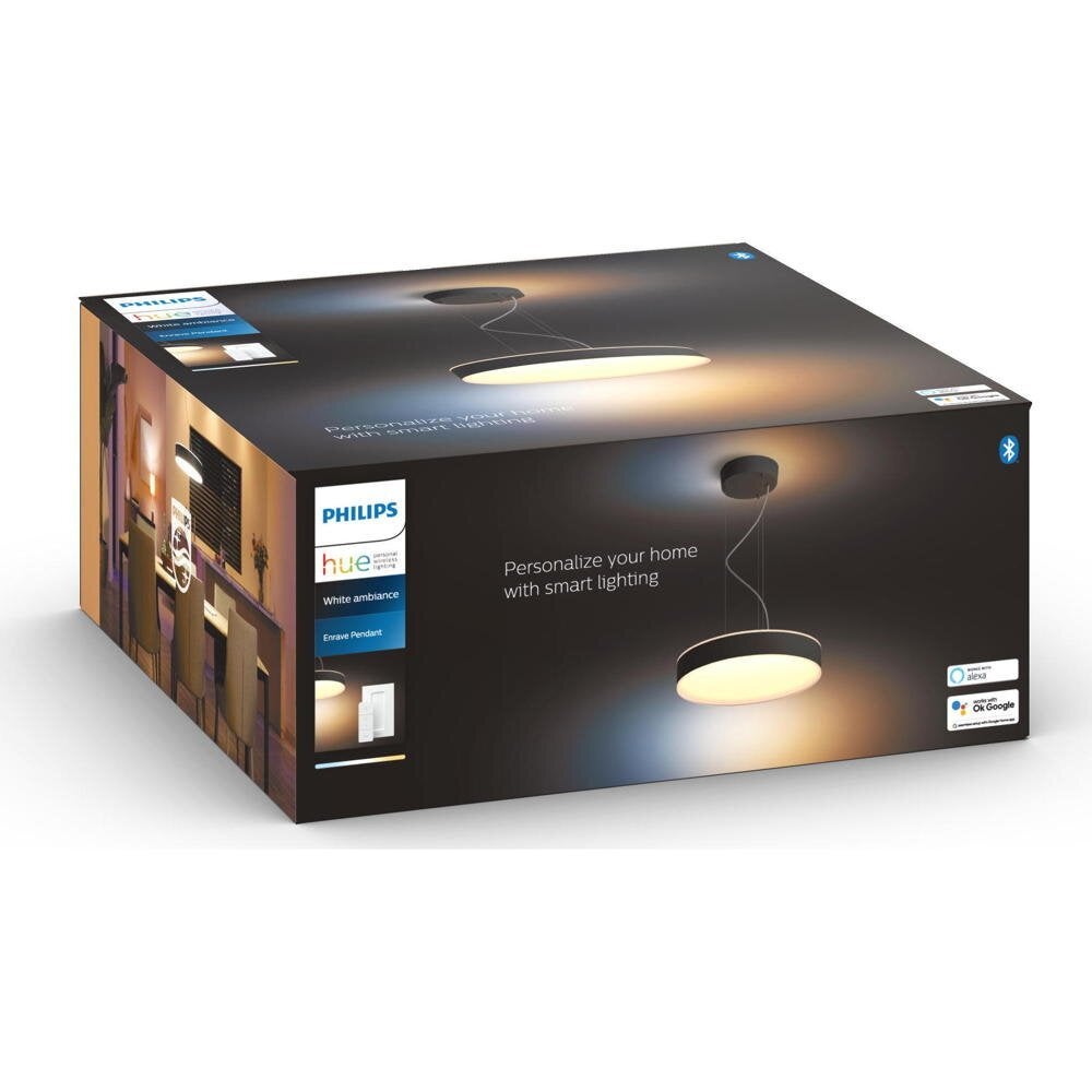 Philips Hue Bluetooth hanglamp White Ambiance Enrave in zwart 33,5W 4300lm