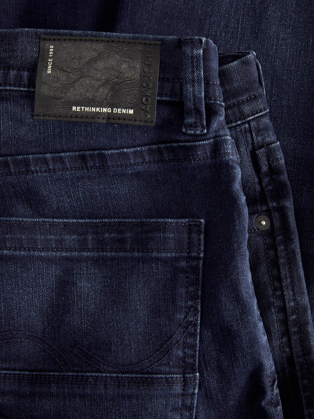 JACK & JONES regular fit jeans JJICLARK JJLEON blue denim