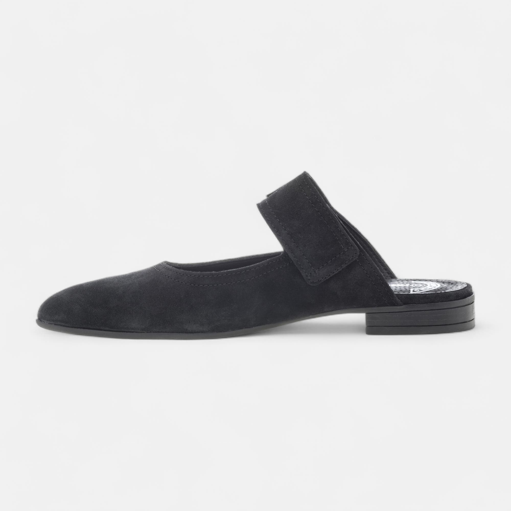 Mules Femme en cuir noir