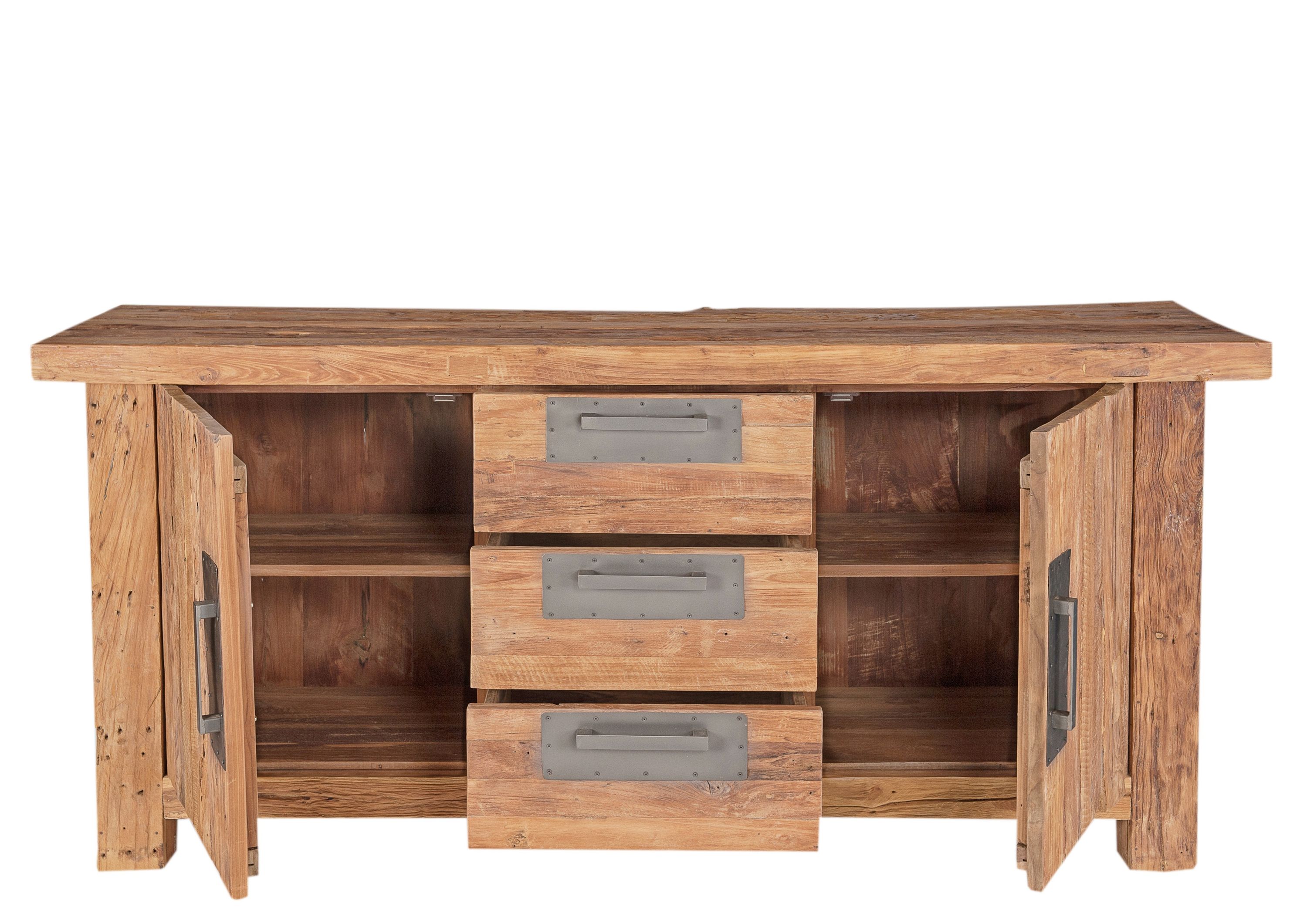 Sideboard Coral Teak Kommode Wohnzimmer Esszimmer Schubladen Schrank Highboard