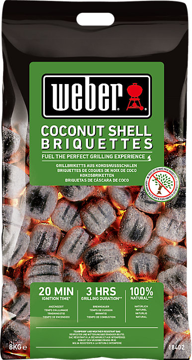 Sac de briquettes de noix de coco Weber 8kg