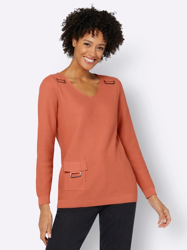 Casual Looks V-Ausschnitt-Pullover »Pullover«