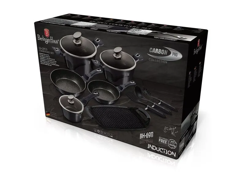 Berlinger Haus Lumarko Berlingerhaus Bh-6911 Carbon Pro Cookware Set!