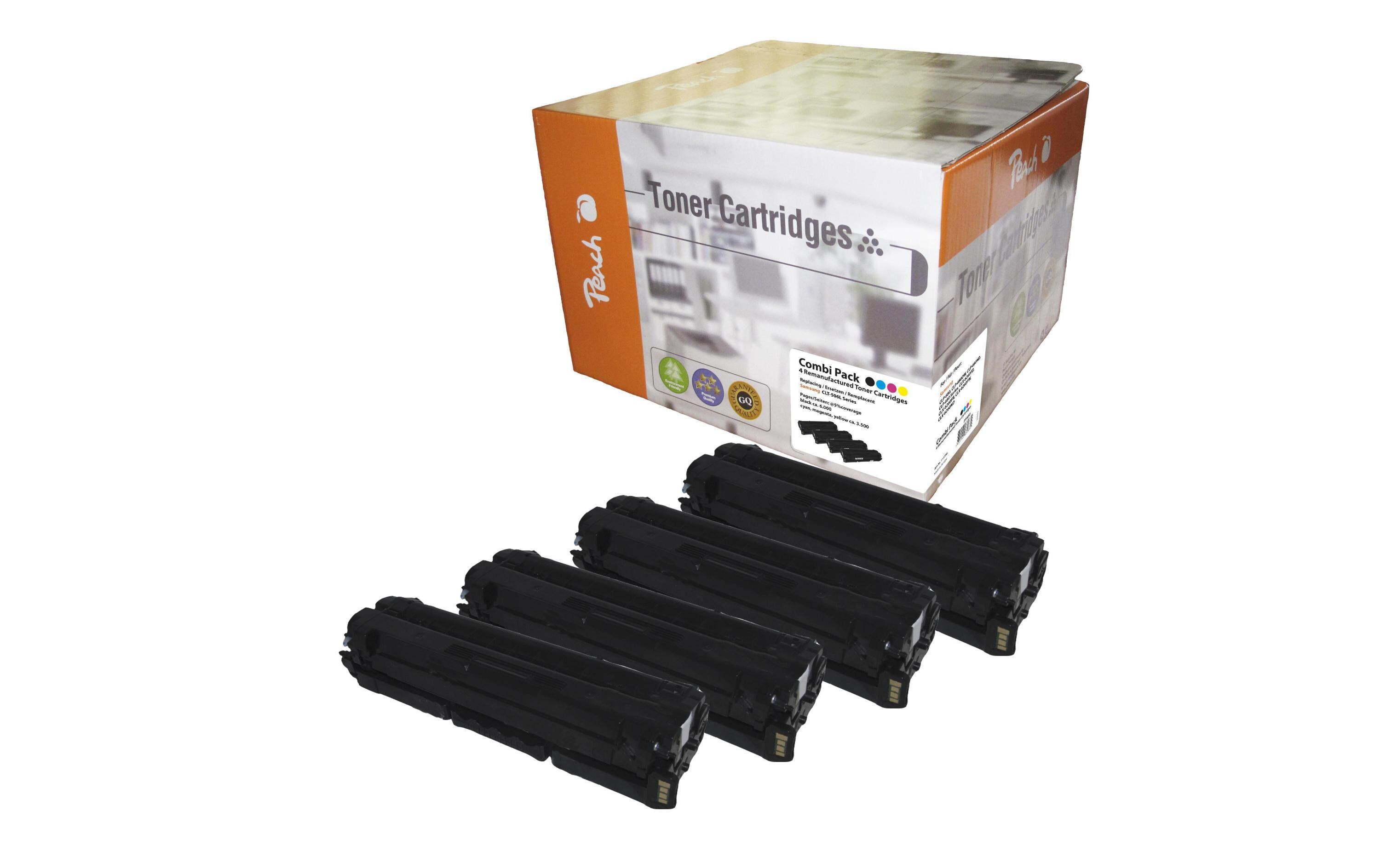 Tonerset Samsung CLT-506L BK, C, M, Y<br>Toner-Multipack mit 1x Schwarz, Gelb, Cyan und Magenta