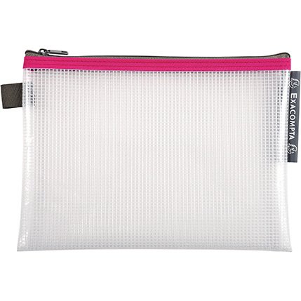 Pochettes de rangement à fermeture éclair A5 EXACOMPTA couleurs assorties