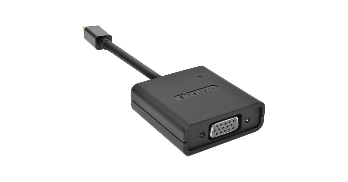 SitecomMini DisplayPort to VGA Adapter  (Zwart, CN-345)
