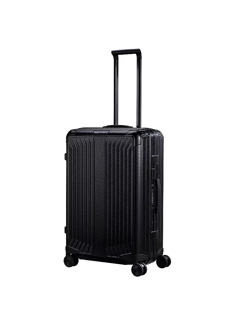 SAMSONITE Trolley BOSS SPINNER 69cm graphite monogram schwarz