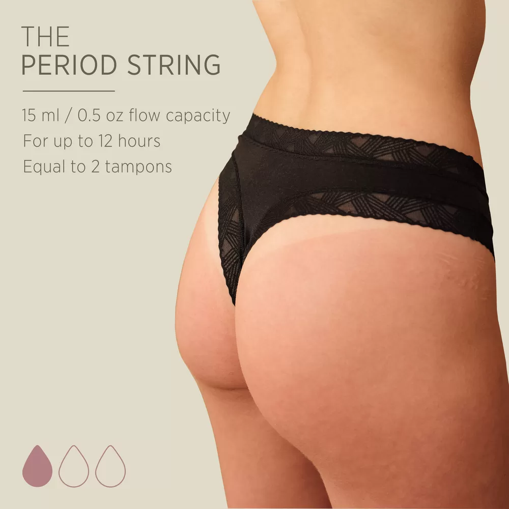 Hevea Menstruationstrusser, String - 1 stk.