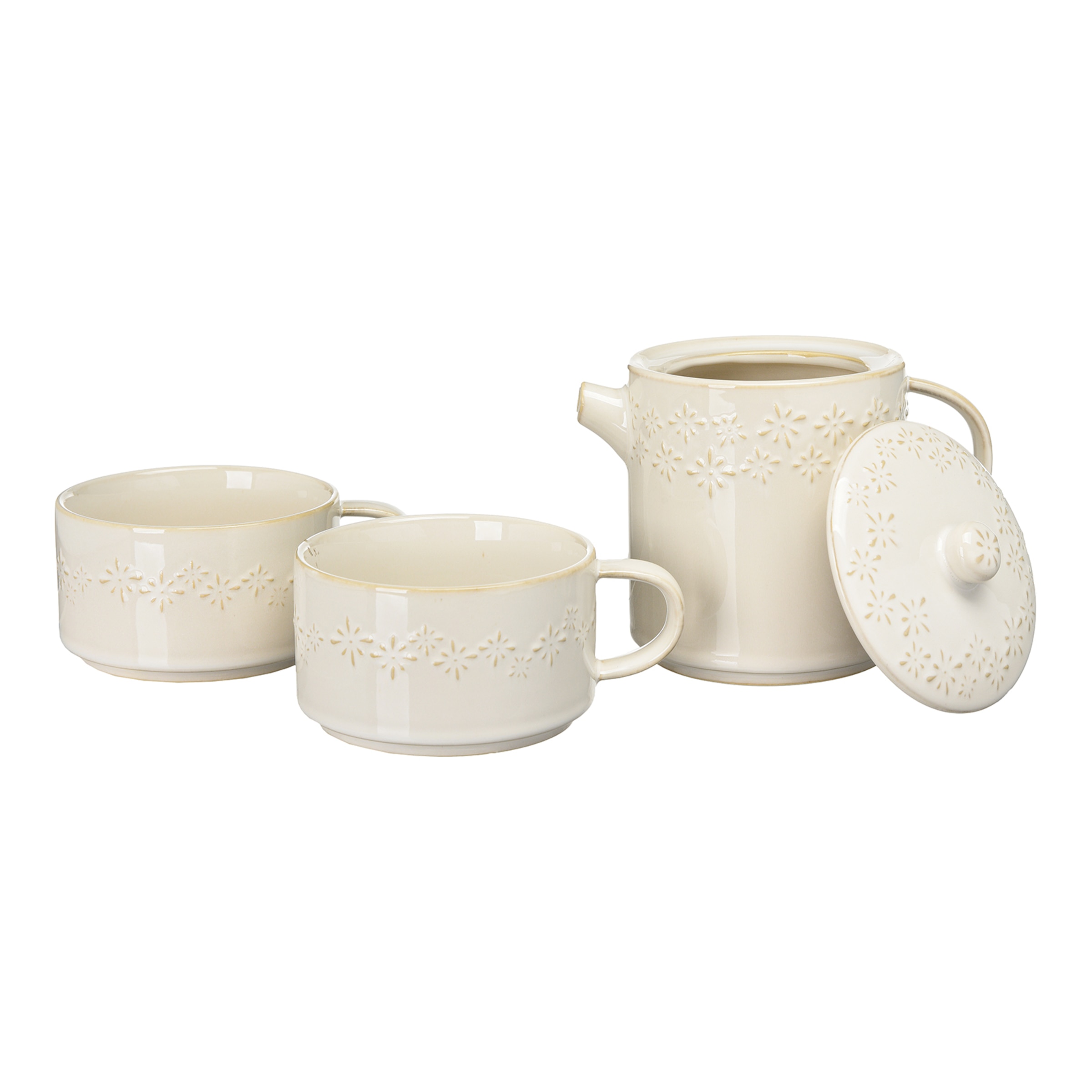 creme, 4-teilig