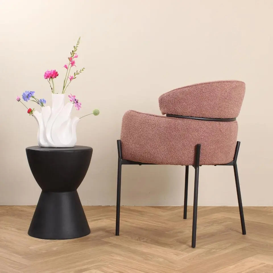 DS4U - Mira eetkamerstoel boucle - roestbruin