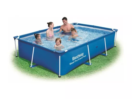 Piscine rectangulaire deluxe splash frame - 259 x 170 x 61 cm - Bleu