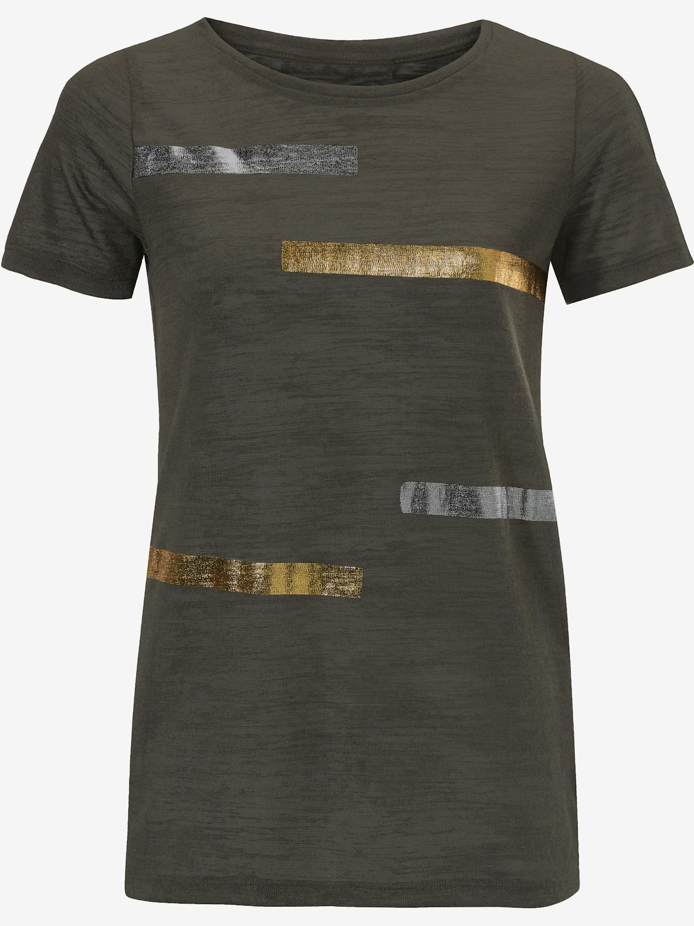 T-shirt à encolure ronde look tendance