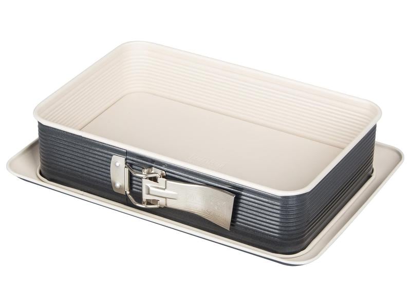 Zenker Springform 32.5 x 23 cm , Schwarz/Creme Rechteckige Springform