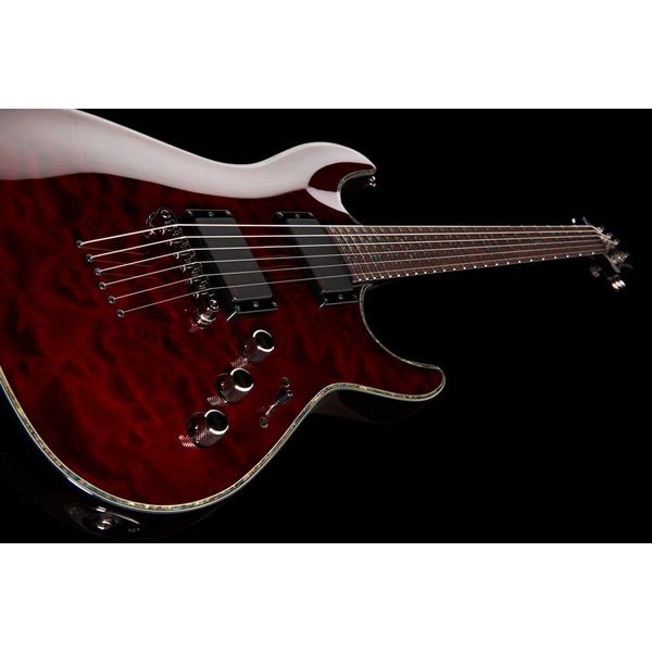 Schecter C-1 Hellraiser E-Gitarre schwarz/rot