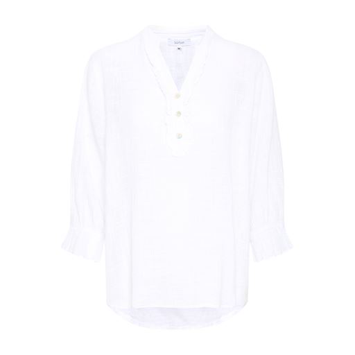 Sorbet Langærmet Bluse, Snow White, XL