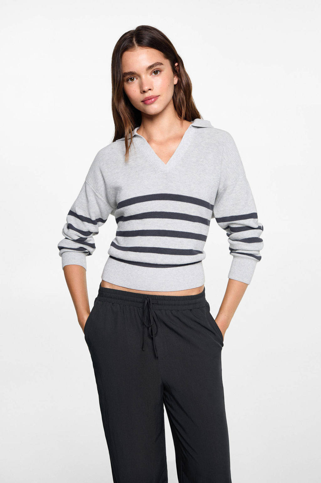 MANGO TEEN broek antraciet