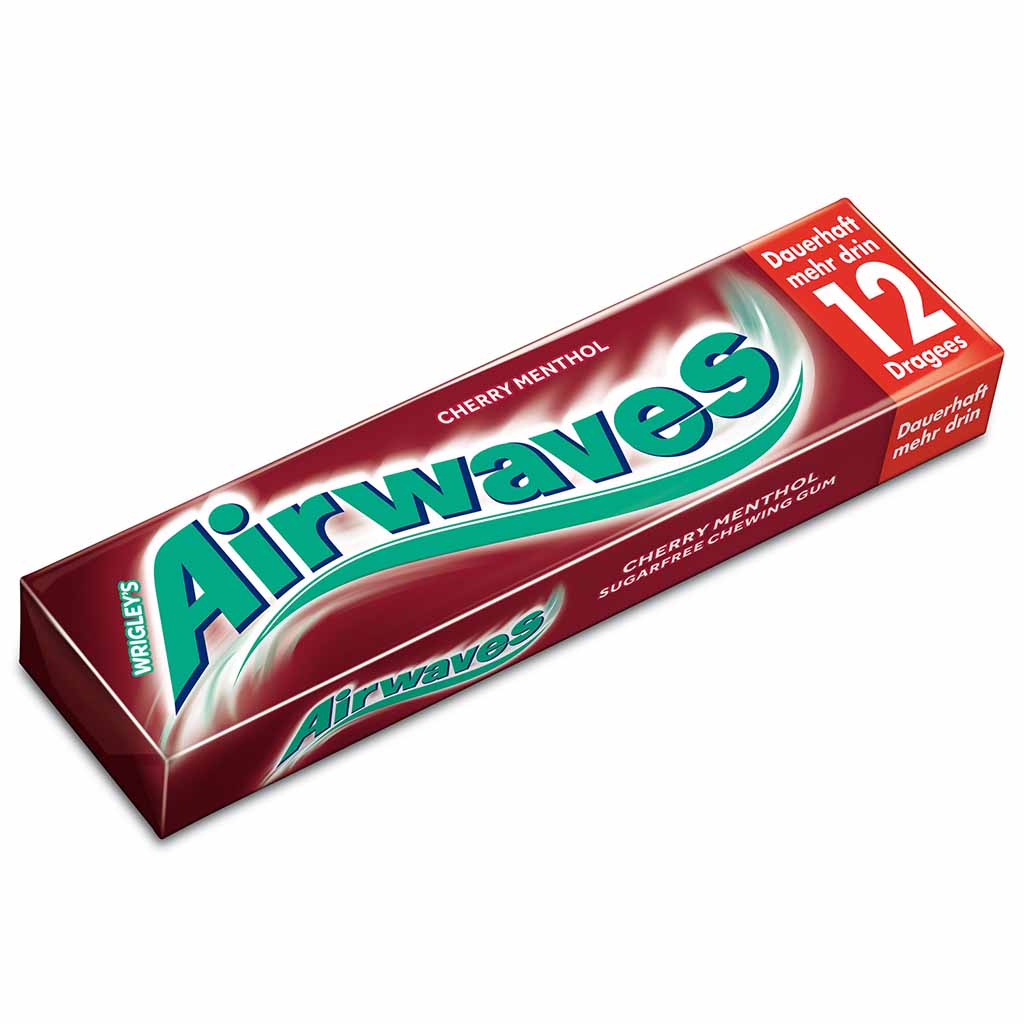 Wrigleys Airwaves Cherry Menthol 30x 12er=360 Kaugummi MHD:14.10.25