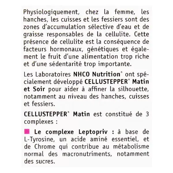 NHCO Cellustepper para quadris, coxas e glúteos - 56 cápsulas + 56 cápsulas gelatinosas