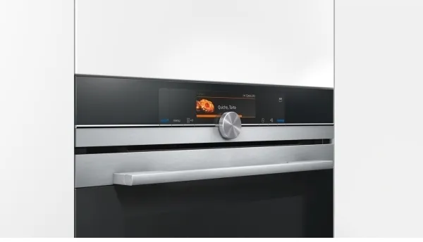 Siemens iQ700 HS658GXS1 - Ovn - med dampfunktion - til indbygning - niche - bredde: 56 cm - dybde: 55 cm - højde: 58.5 cm - med selv-rengøring - Klasse A  - rustfrit stål