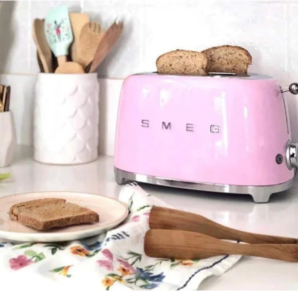 Grille pain 2 fentes rose Smeg