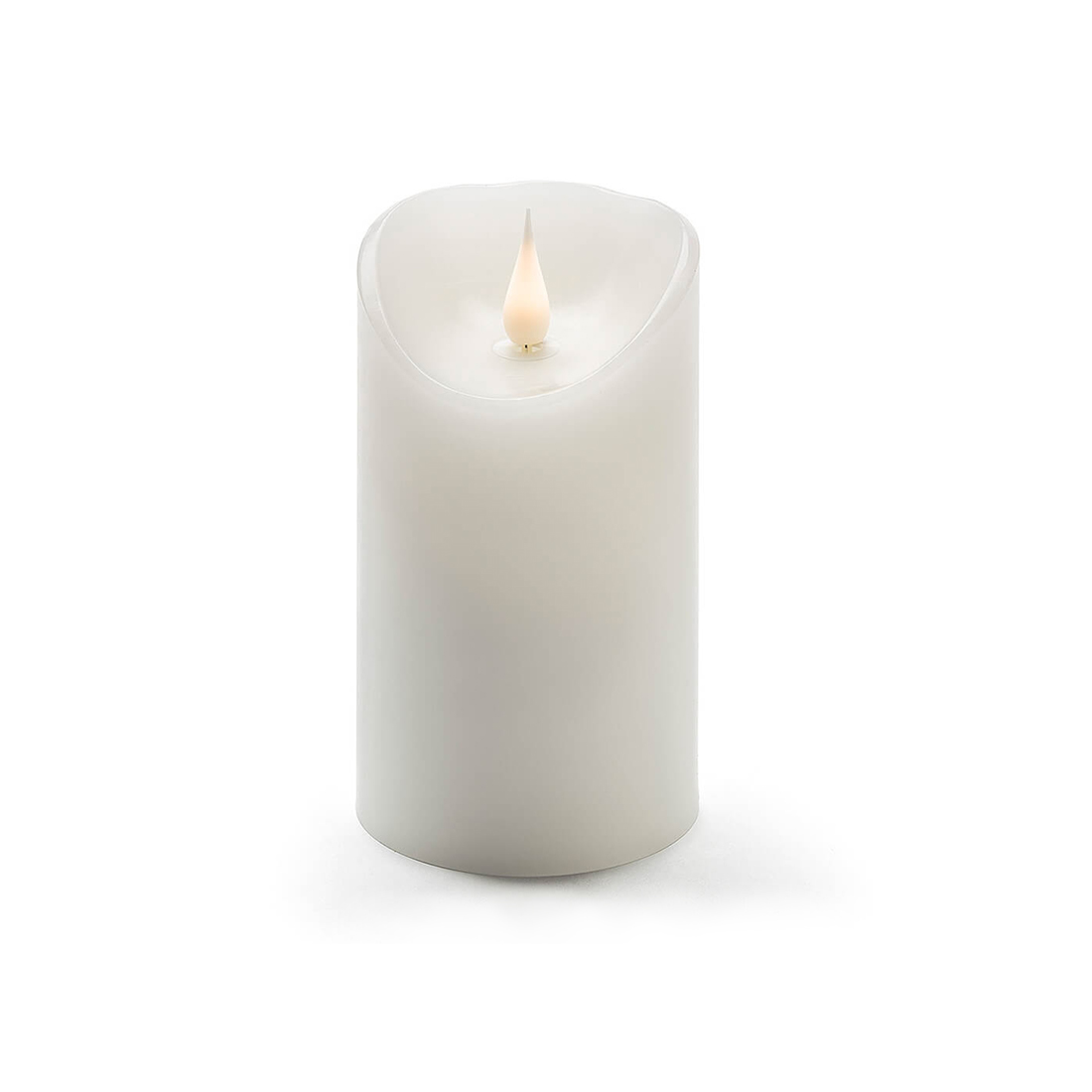 dameco LED Batterie Wachskerze weiss 20cm