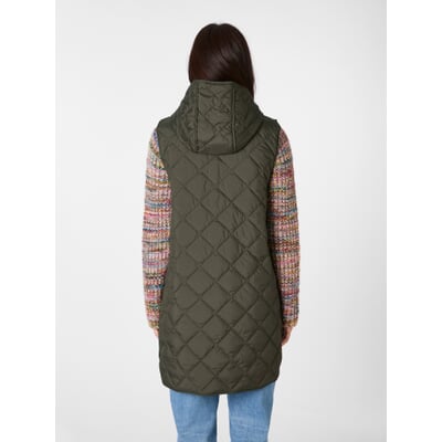 Damen-Trenchcoat 2in1 mit Weste, Oliv