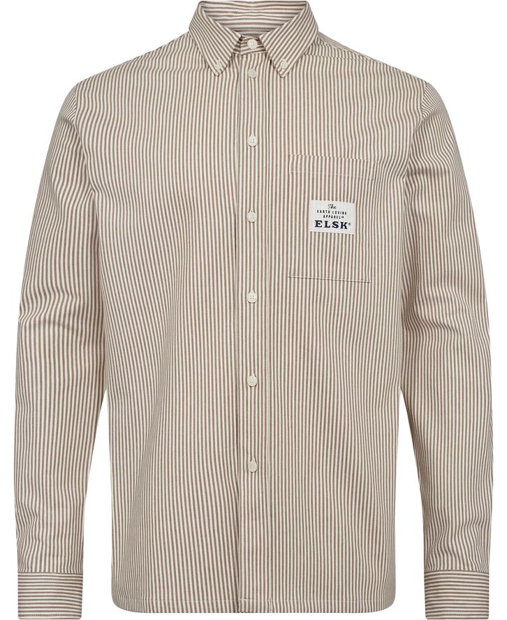 ELSK DOUG MEN'S BUTTON DOWN SHIRT 703 otter beige