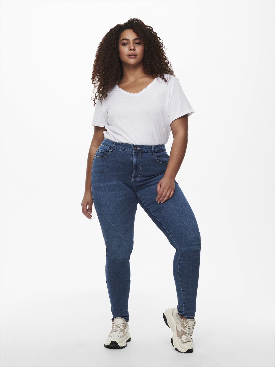 CARAUGUSTA Hohe Taille Skinny Fit Jeans Medium Blue Denim
