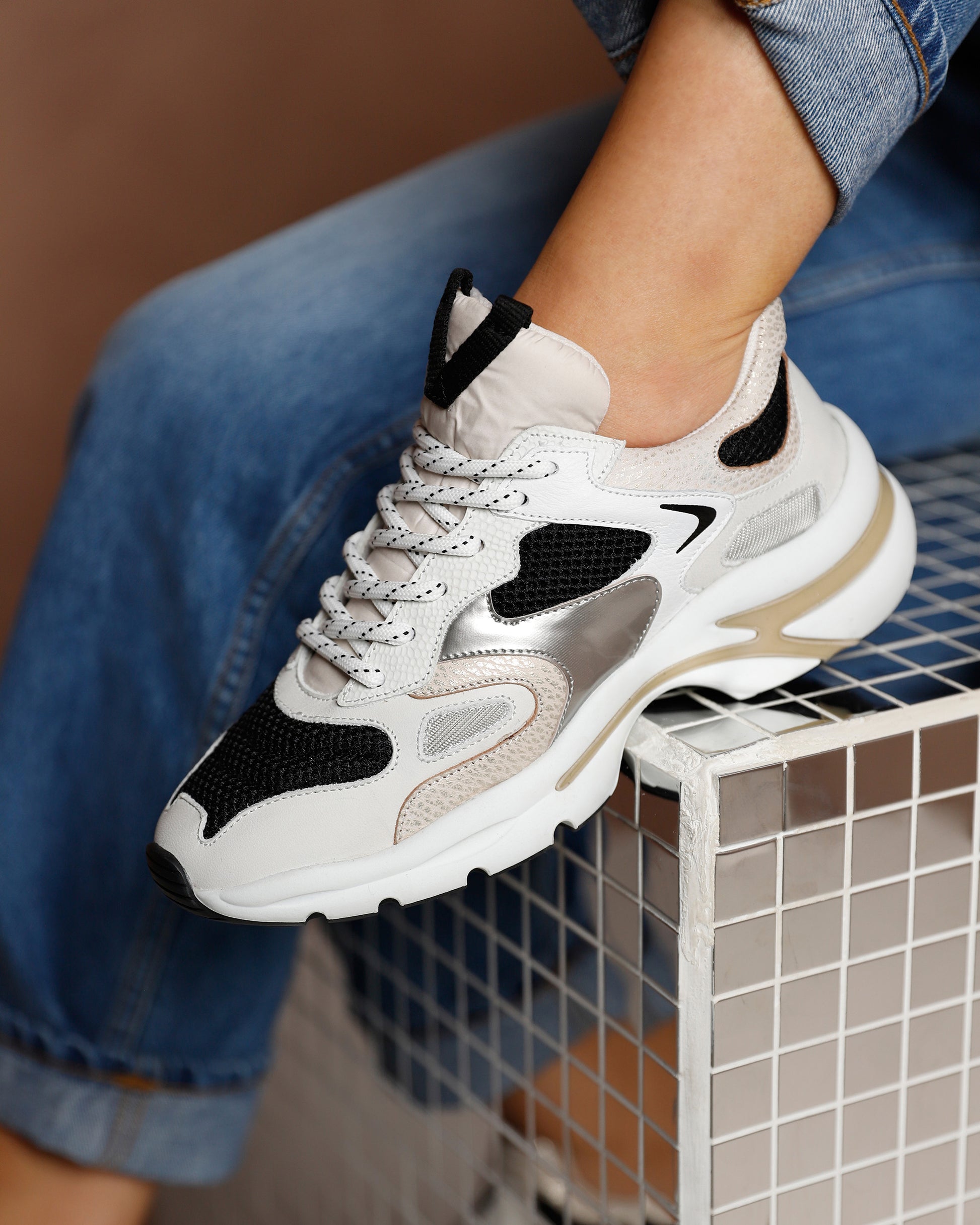 VIA VAI meerkleurige dames sneakers Vesper Due