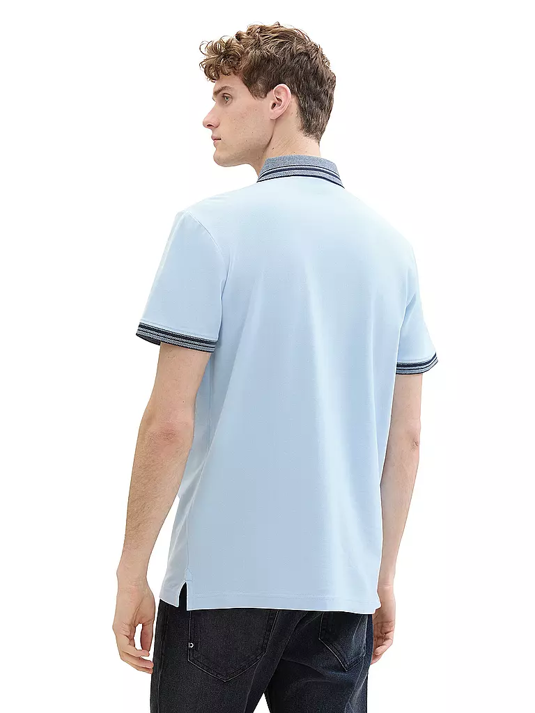 TOM TAILOR Poloshirt hellblau