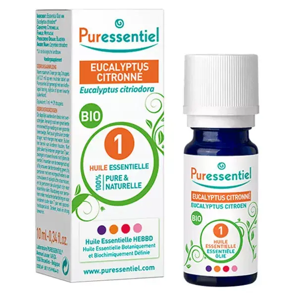 Óleo Essencial de Eucalipto Limão Orgânico Puressentiel 10ml