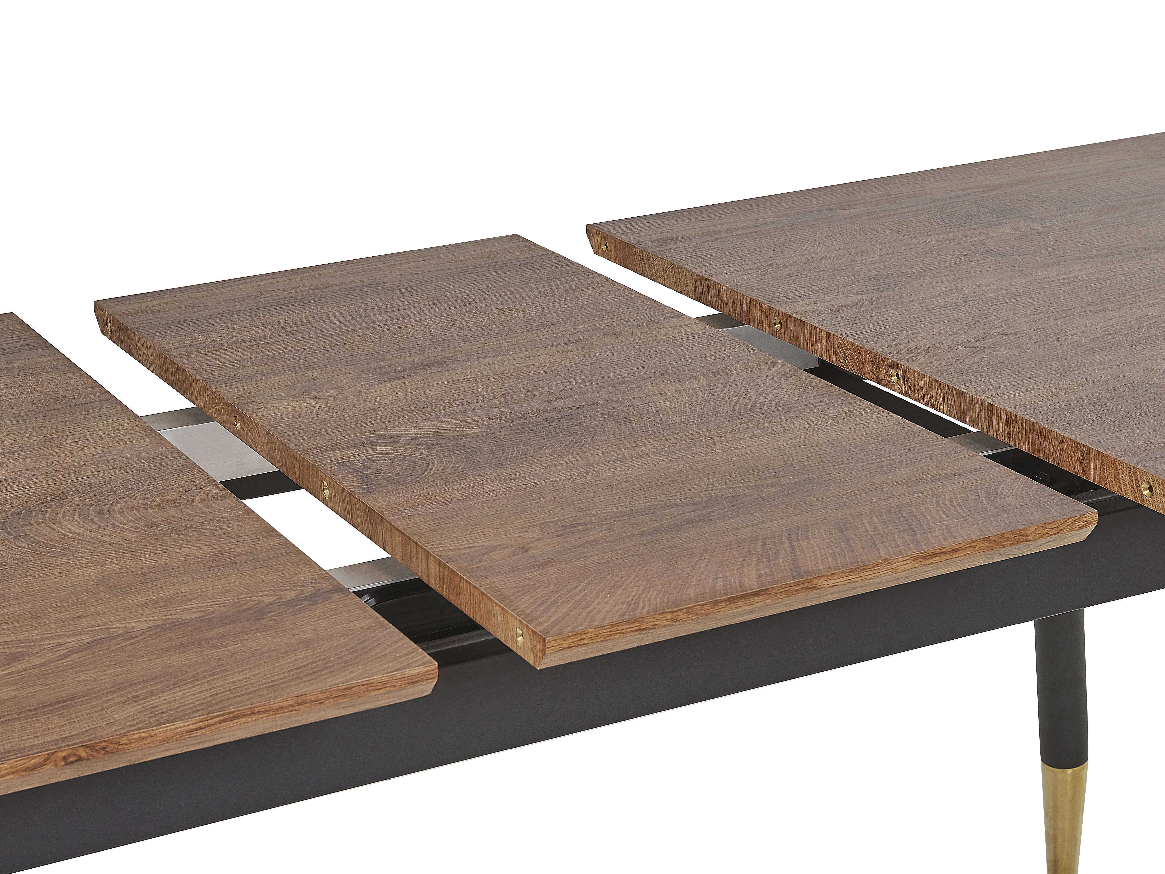 Eettafel uitschuifbaar CALIFORNIA Donkerbruin 90 cm 160/200 cm