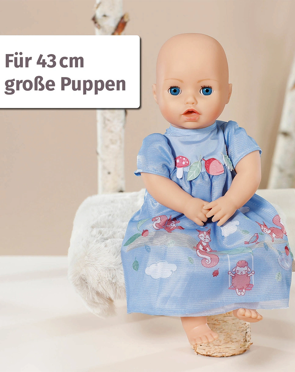 Baby Annabell® Puppenkleid EICHHÖRNCHEN (43cm) in blau