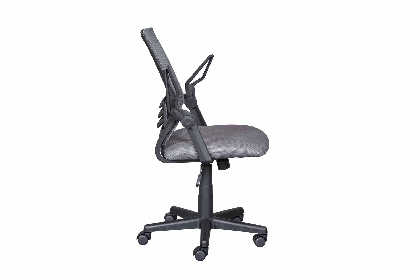Drehstuhl LUDWIG grau/schwarz 57 x 90,5-100 x 59,9 cm