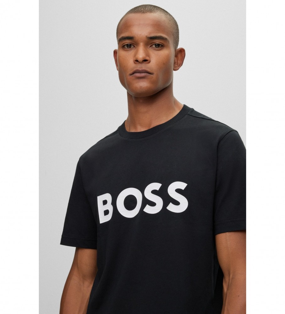 Camiseta BOSS Regular Fit Preta