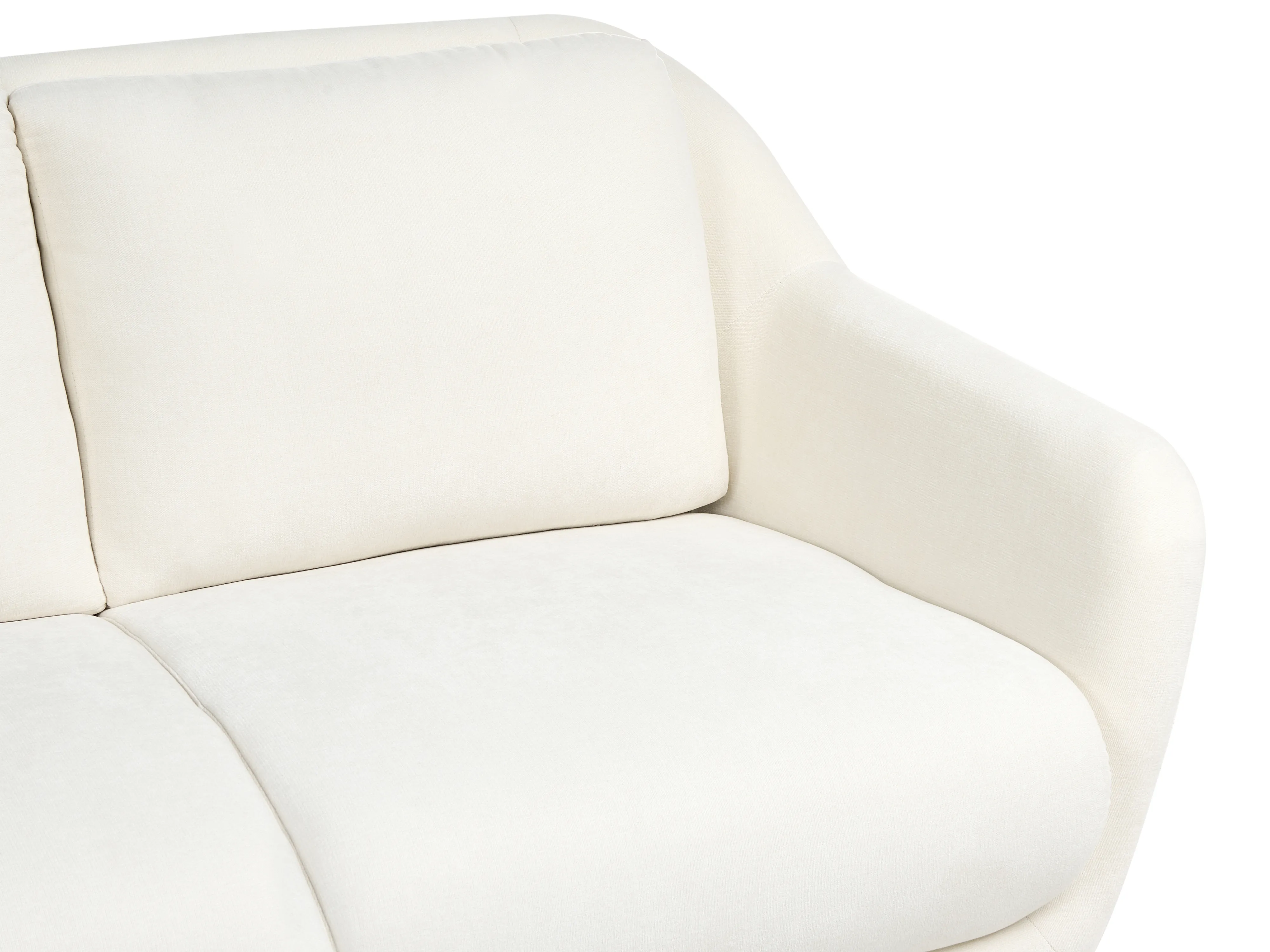 Bank 2-zits EIBY Chenille Wit