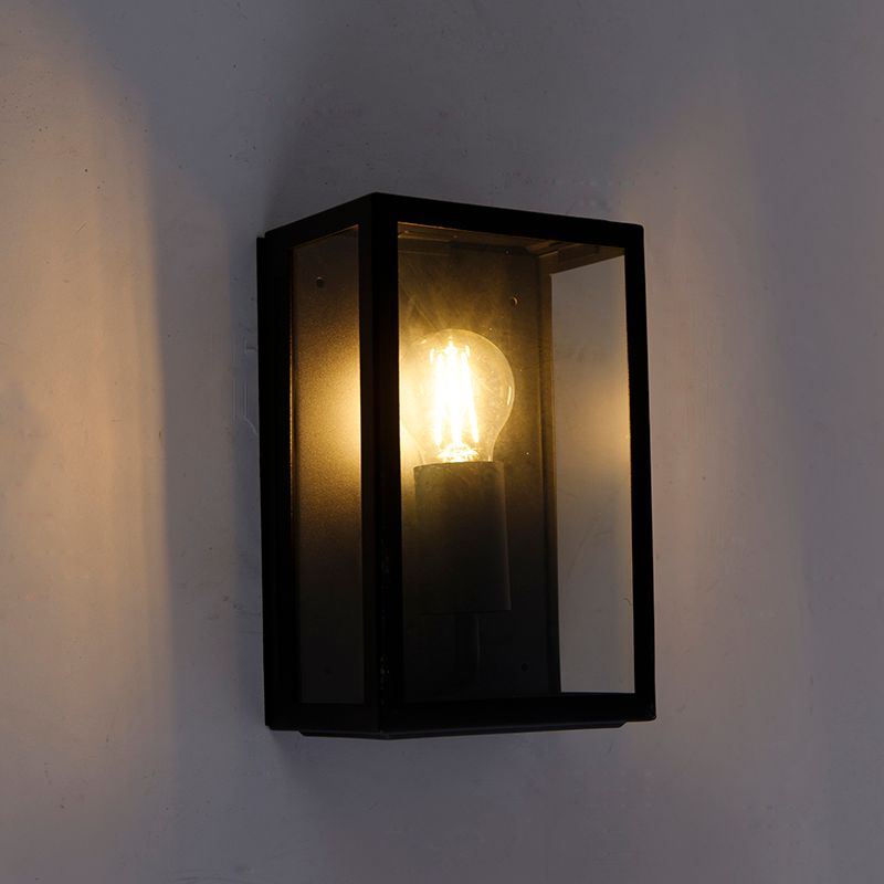 Smart buiten wandlamp zwart 25,5 incl. WiFi A60 IP44 - Rotterdam