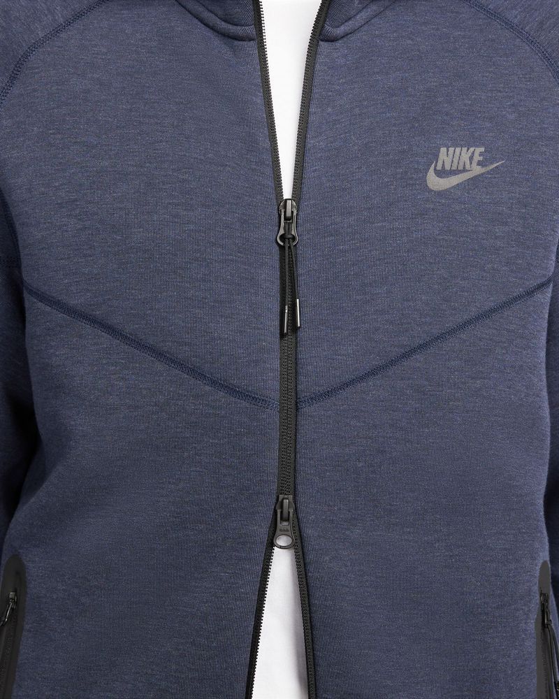 Sweat zippé à capuche Nike Sportswear Tech Fleece Bleu Marine pour homme
